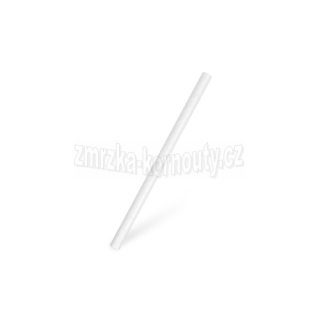 Slámka bílá JUMBO (PAP) Ø 8 mm x 15 cm