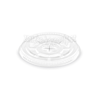 Víčko ploché s křížovým otvorem (PET) Ø 78 mm